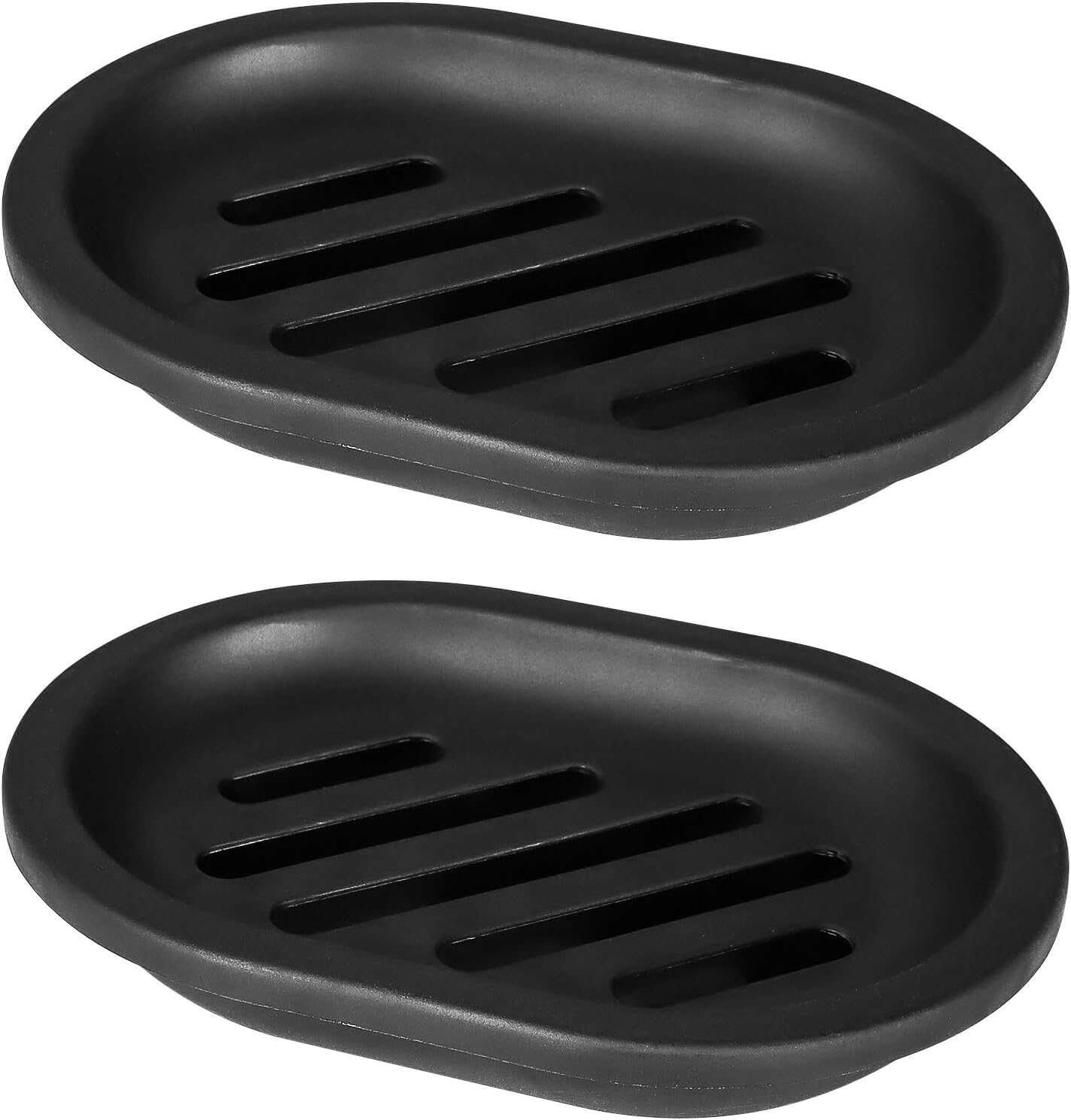 Topsky 4pcs Soap Dish with Drip Tray and Drain