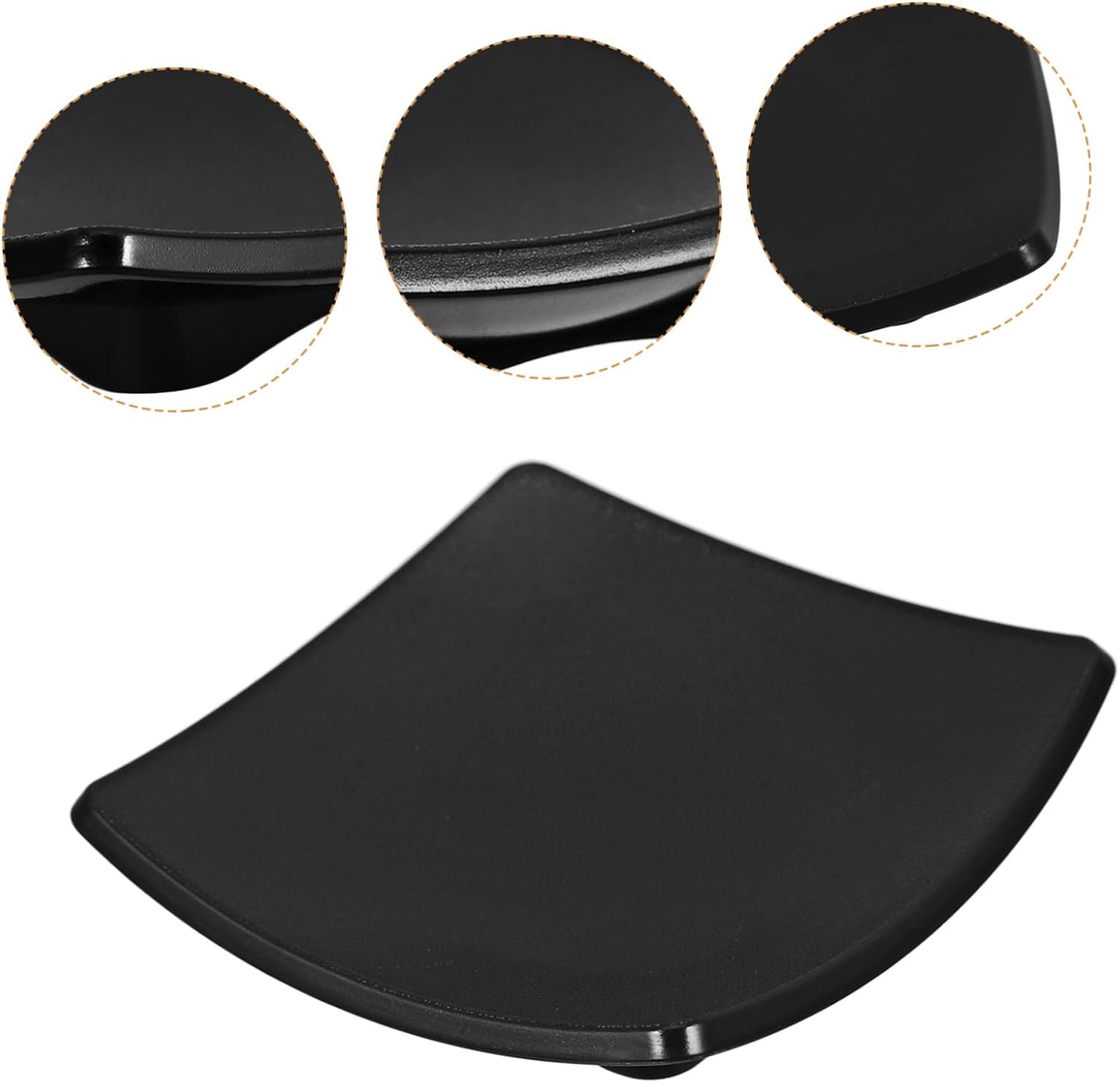 Curved Soap Dish - Sturdy ABS Bar Holder for Bathroom Kitchen