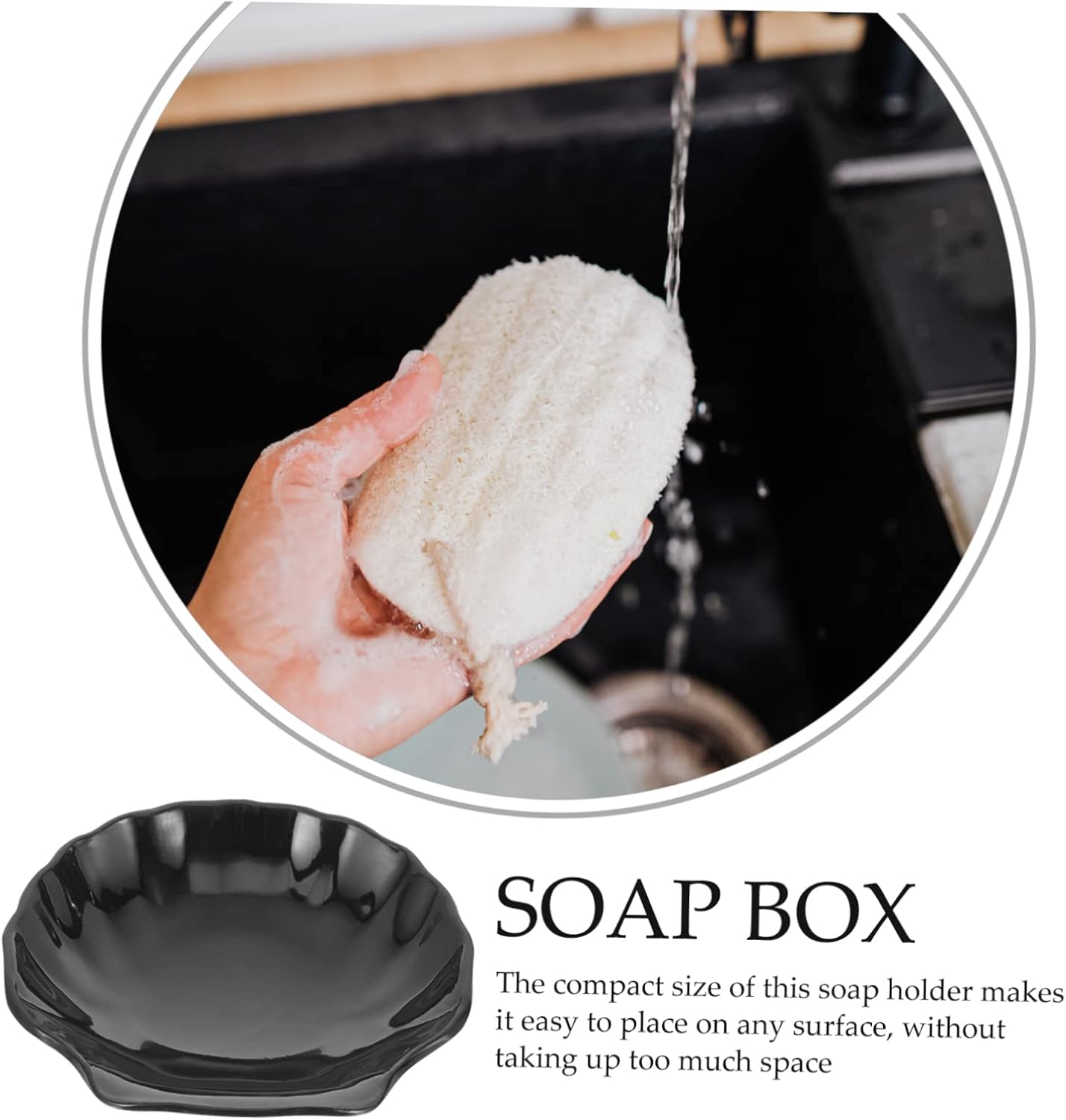 LIFKOME Sea Shell Soap Holder for Bathroom Kitchen