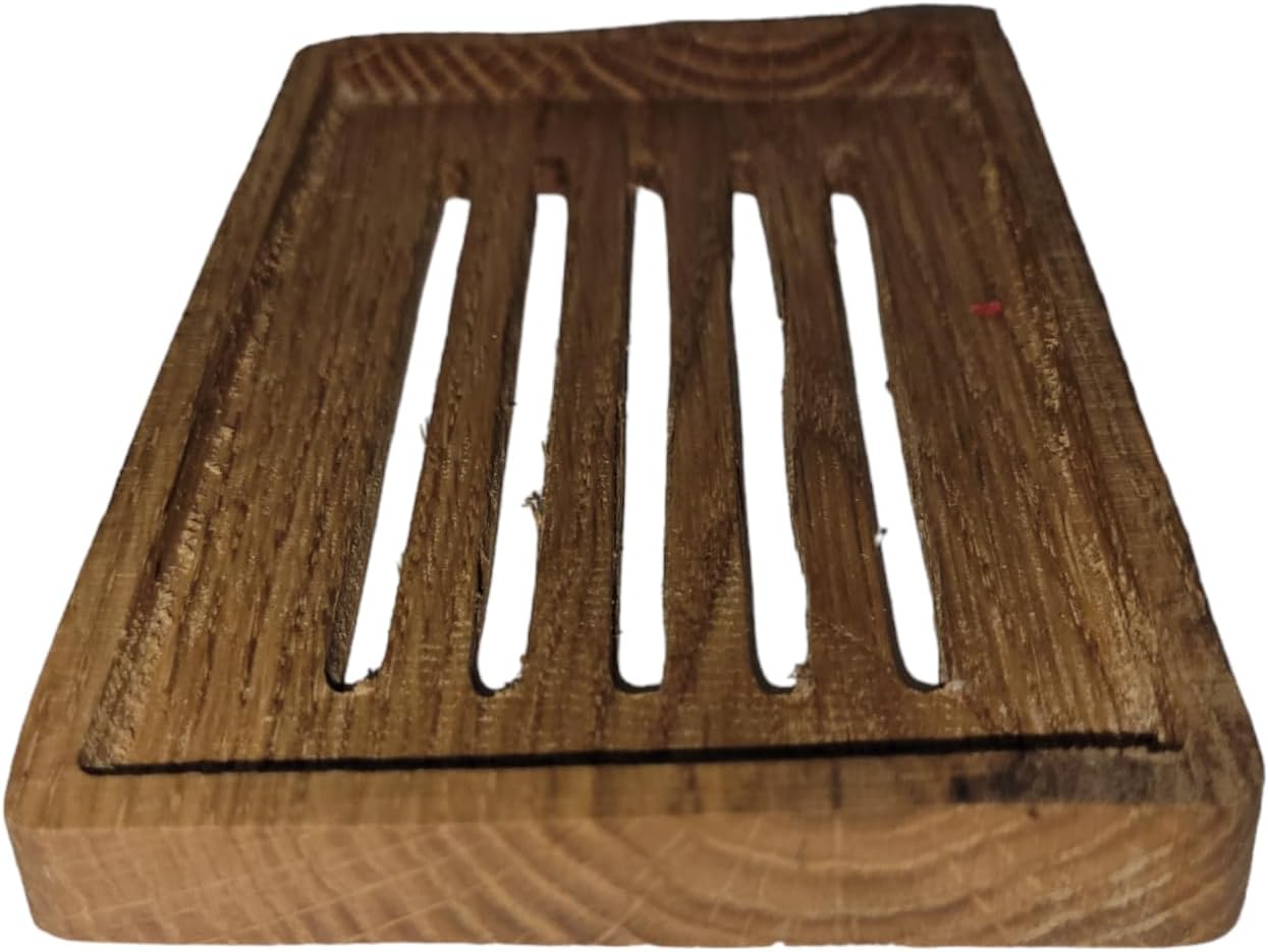Hand-Made Cedar Soap Dish Rectangle Natural