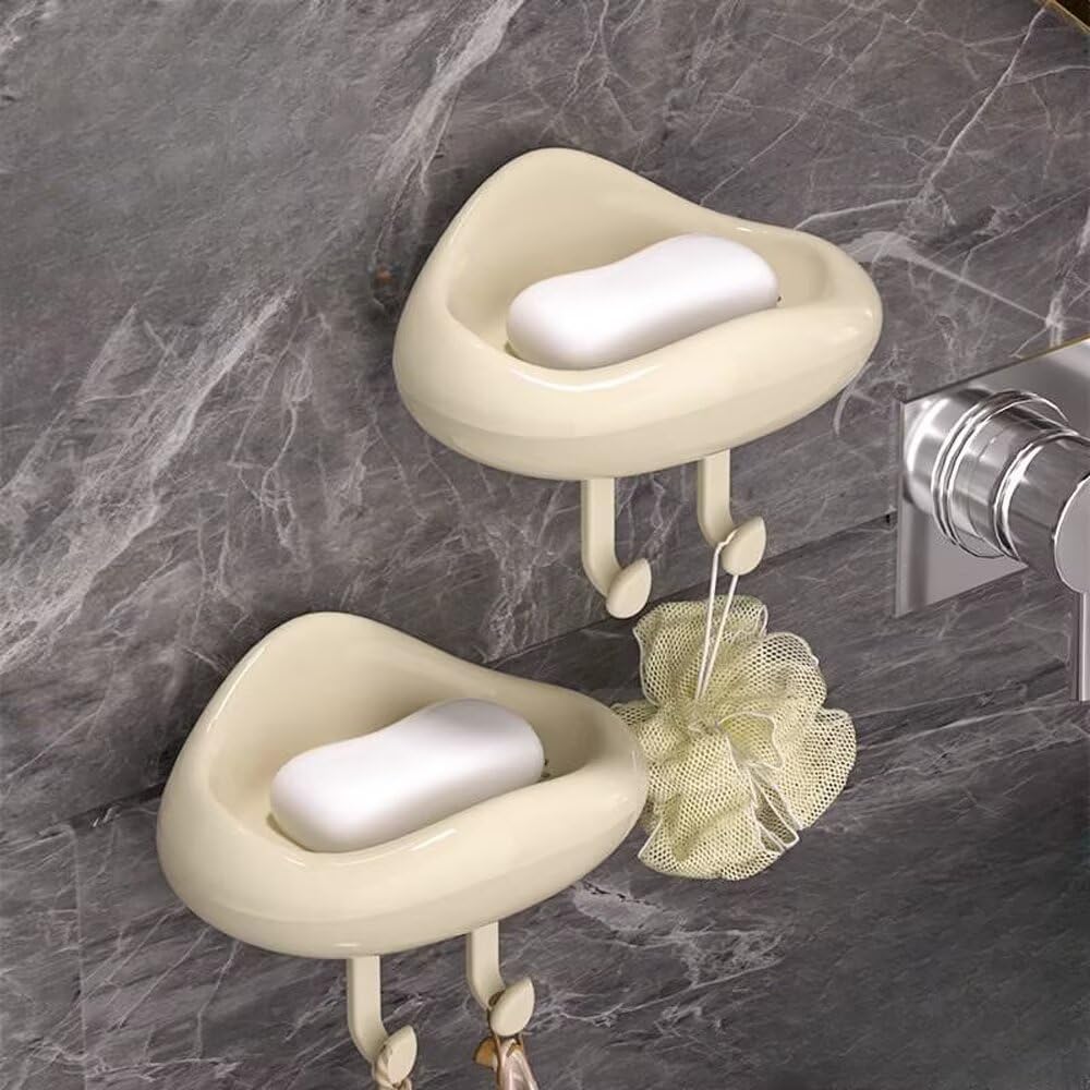 FABEILAI Suction Soap Holder for Shower Strong Vacuum Suction Reusable