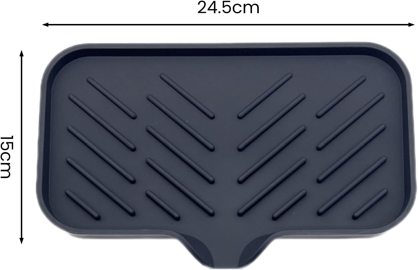 Lamphle Drain Mat Silicone Multi-Use Anti-Skid Soap Holder