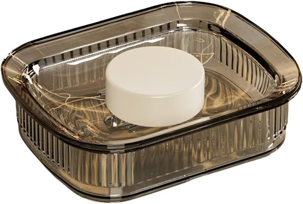 FABEILAI Suction Soap Holder - Powerful Vacuum Gray
