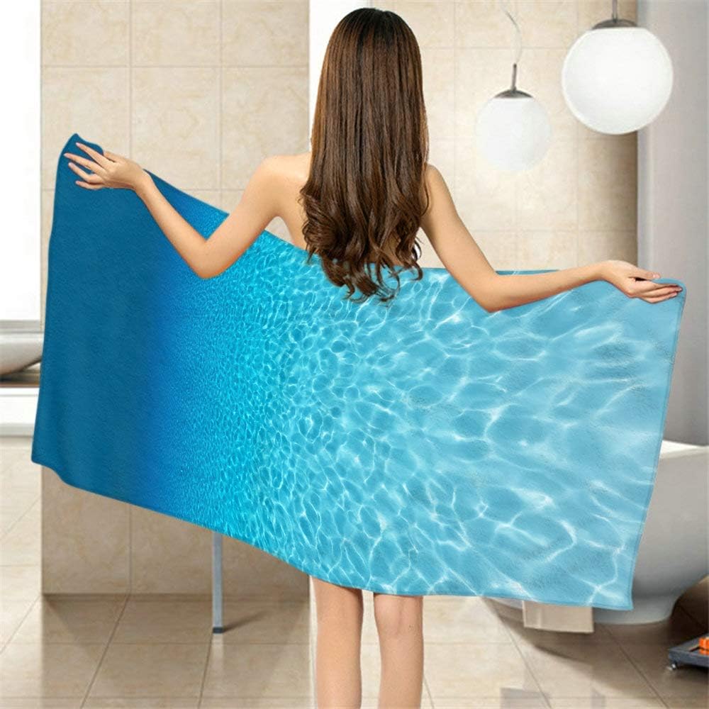 Moslion Comfy Bath Towels Underwater Scene Sea