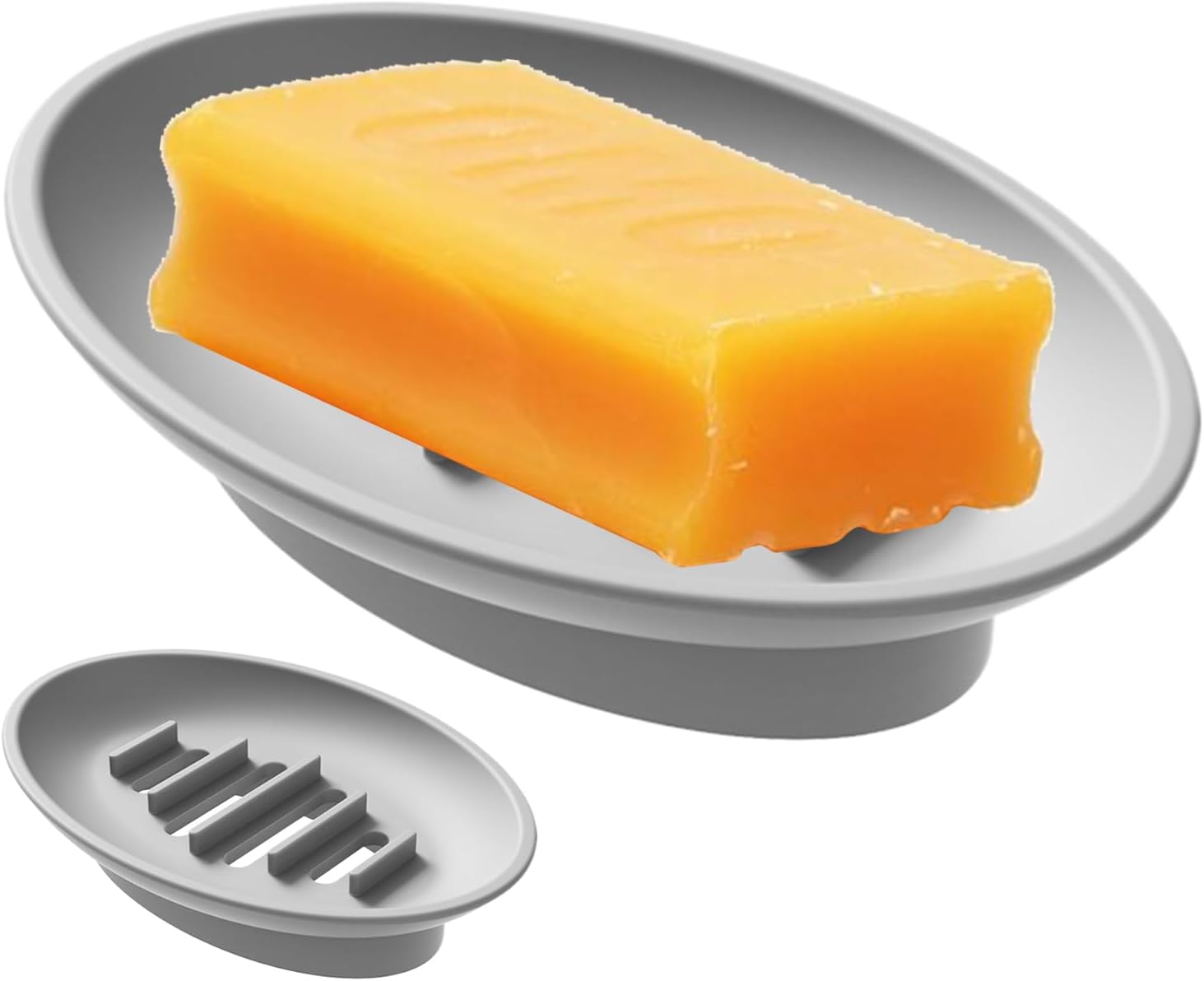 Silicone Soap Dish Holder for Shower and Kitchen 1