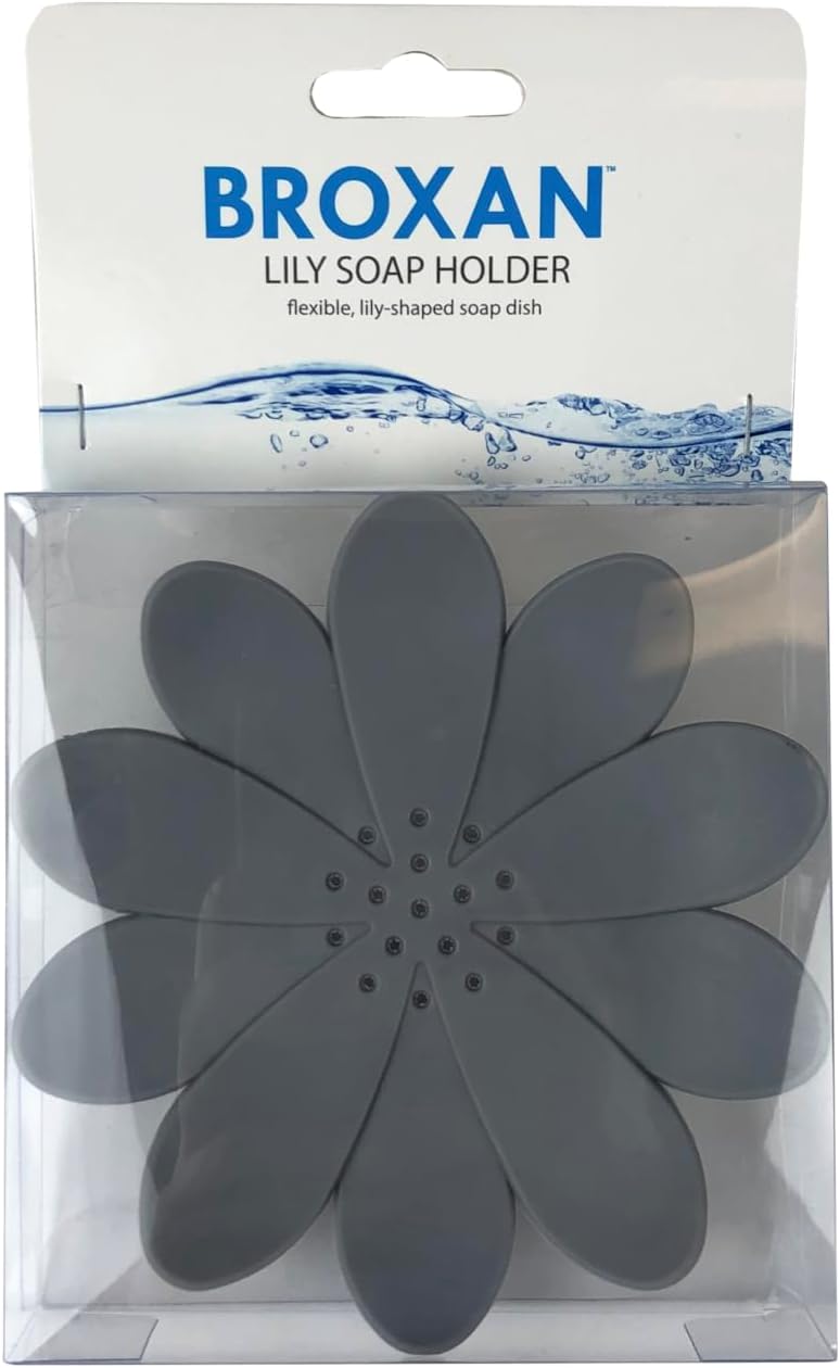 BROXAN Lily Soap Holder - Silicone Dry Clean Kitchen Bathroom