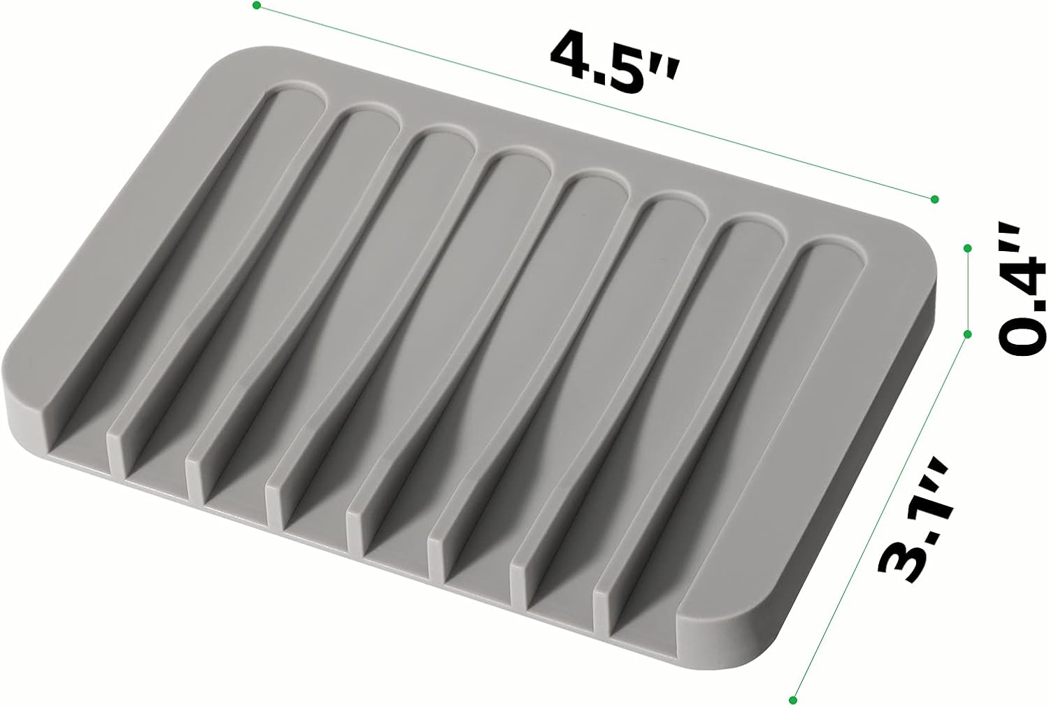 Urbanstrive Flexible Silicone Soap Holder for Bathroom Kitchen