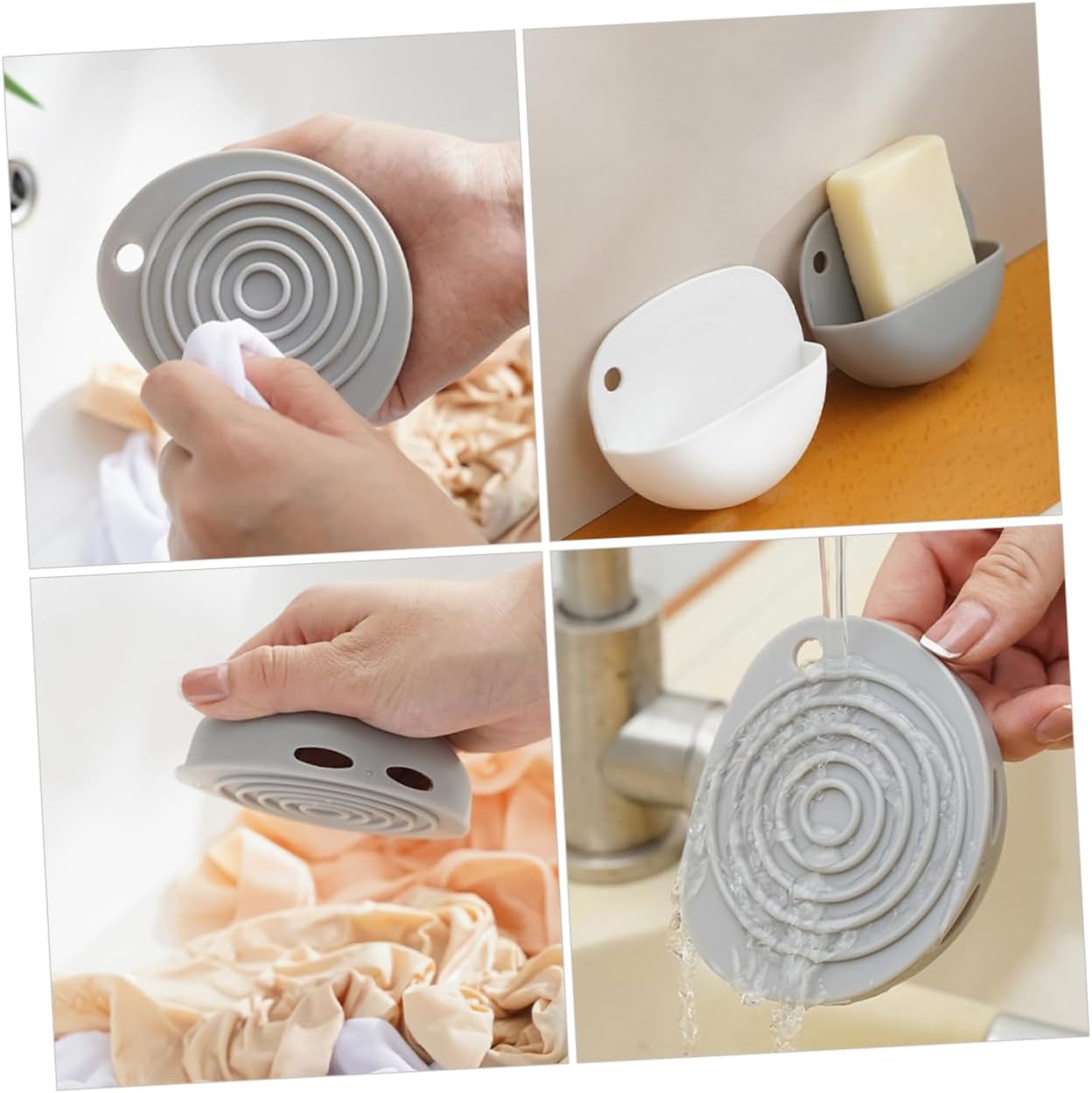 Bathroom Soap Holder Portable Plastic Drainage Dish for Travel