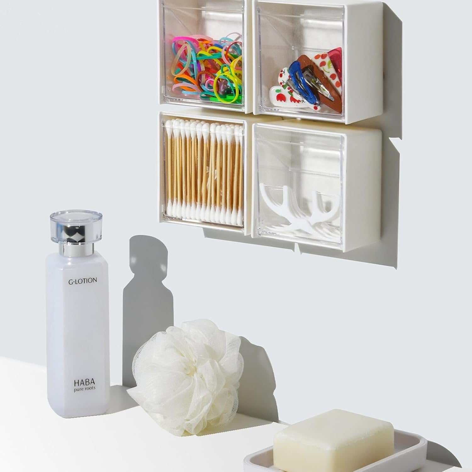 Creative Wall Hanging Storage Box for Cotton Swabs and Dental Floss