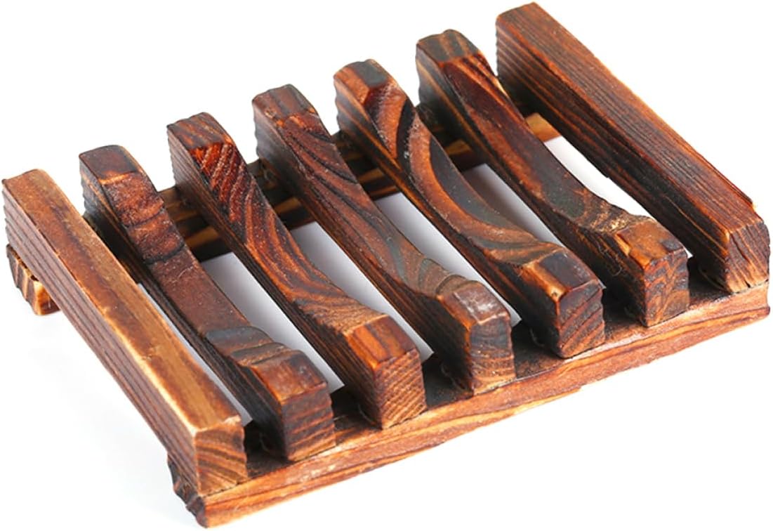 ETHZZLE Carbonized Soap Dish Holder for Kitchen Bathroom