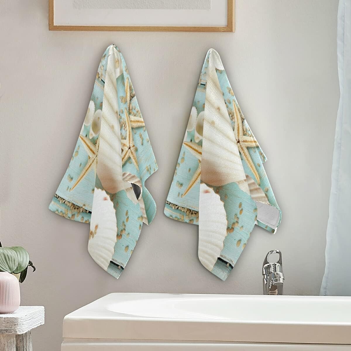 Giwawa Seashell Starfish Towel Set of 2 283x144in