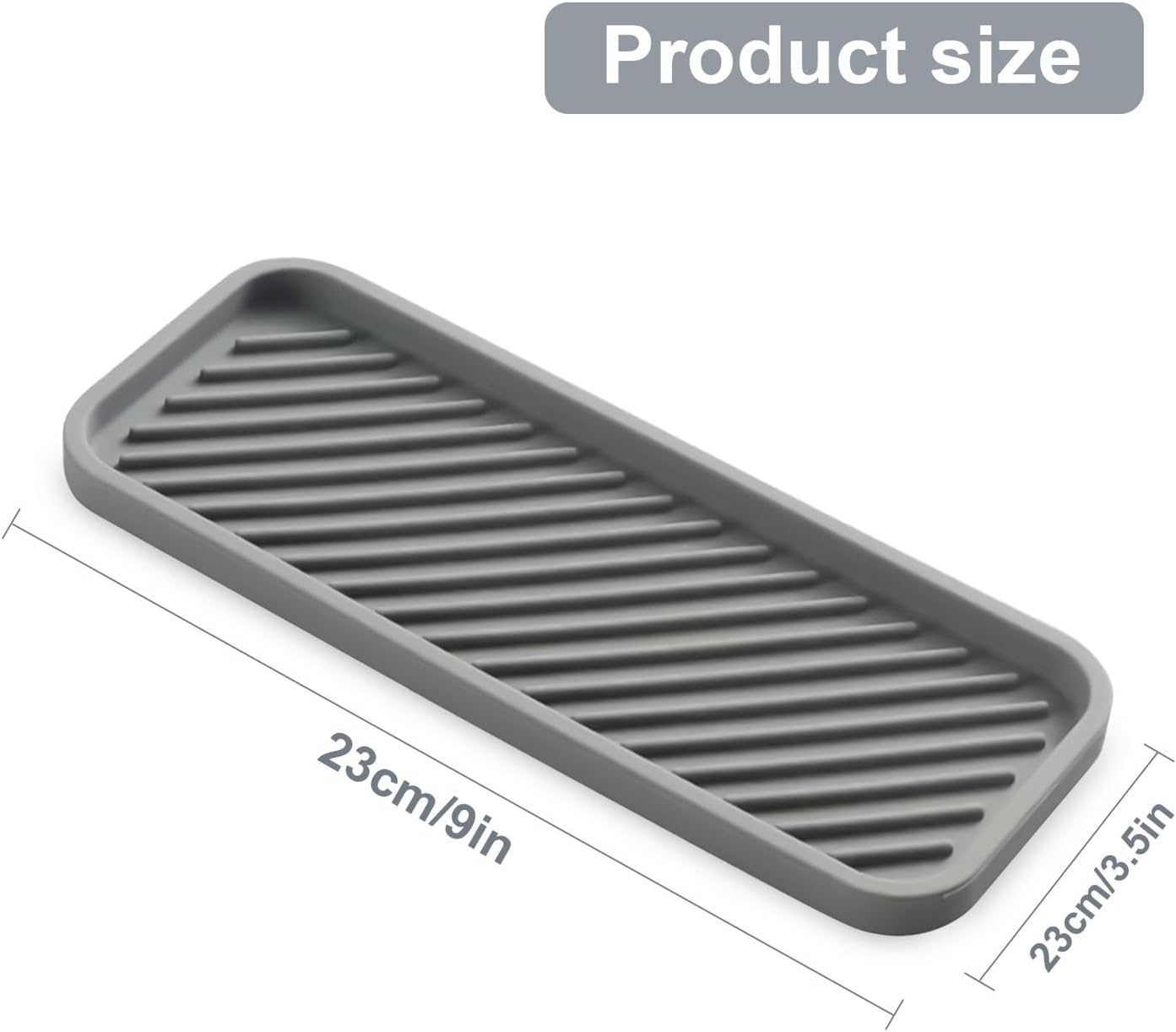 2 Pack Silicone Soap Dish Multipurpose Sink Organizer
