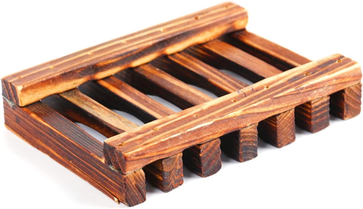 Healifty Carbonized Soap Holder for Bathroom and Kitchen 1
