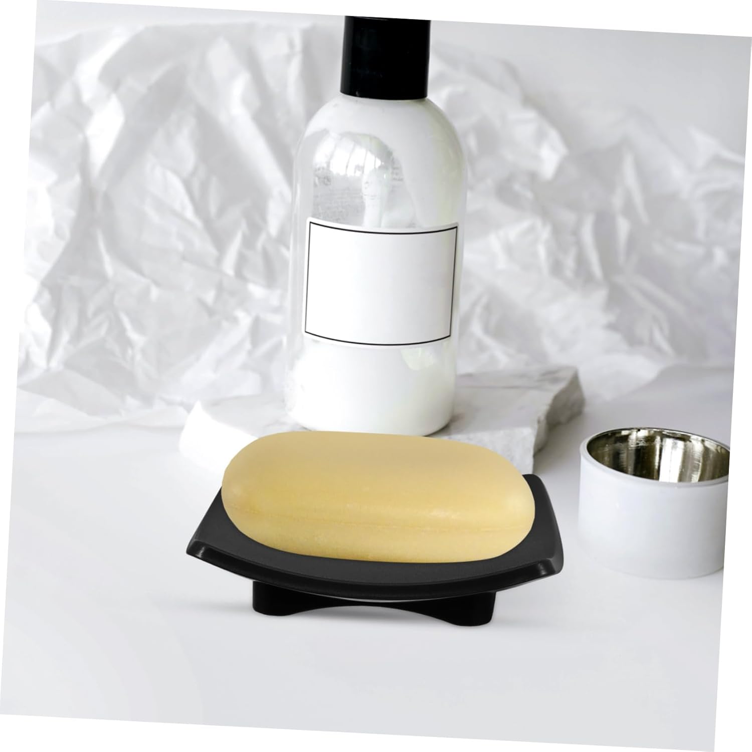 Luxshiny Reusable Bar Soap Holder Elegant Bathroom Drainage Tray