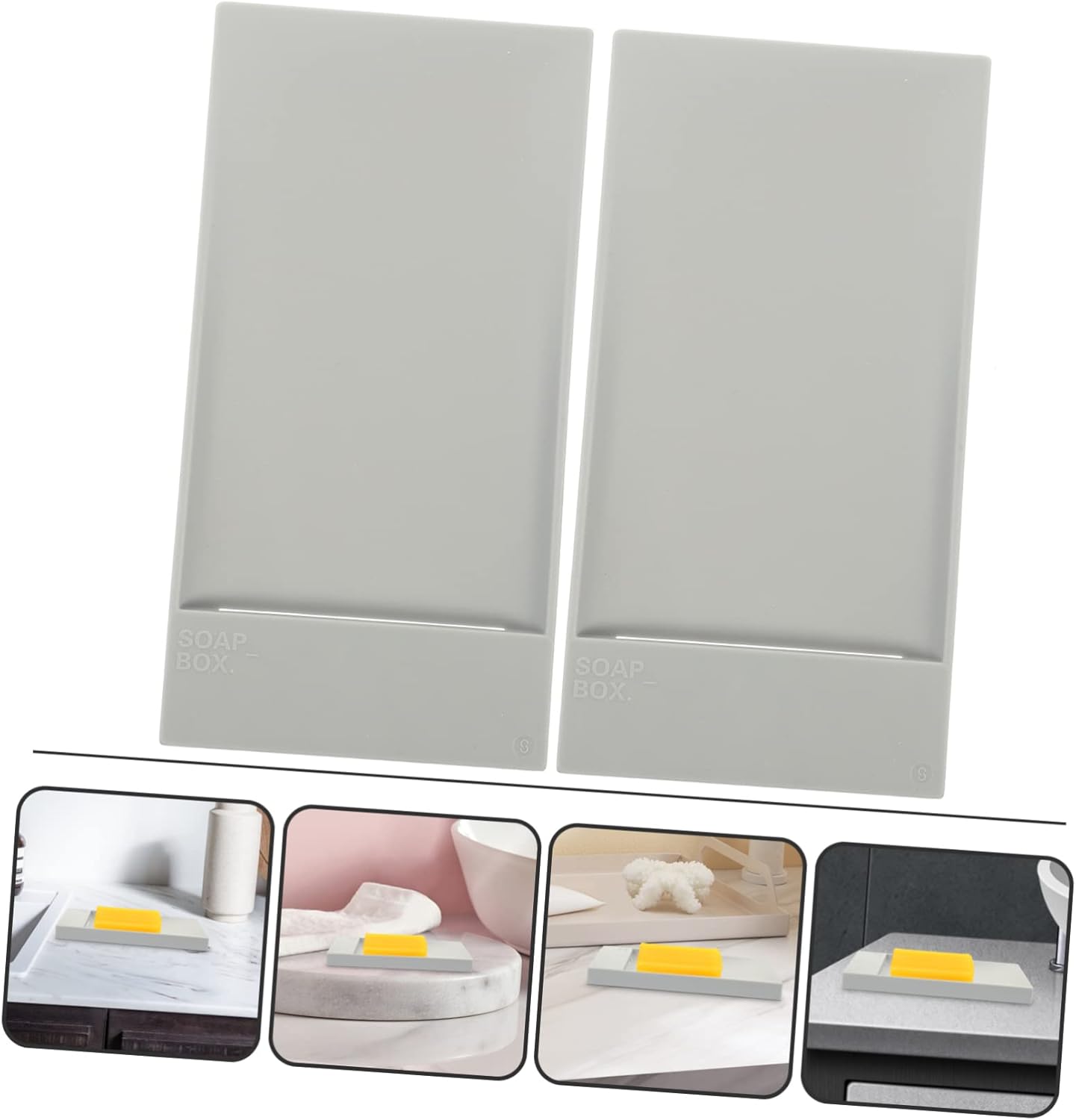 Alipis Self-Draining Soap Dish for Countertop