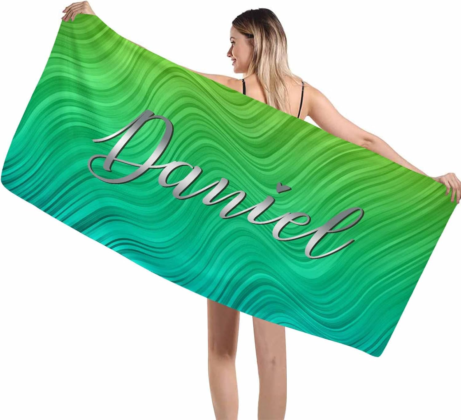 Artsadd Personalized Beach Towel with Name Custom Design