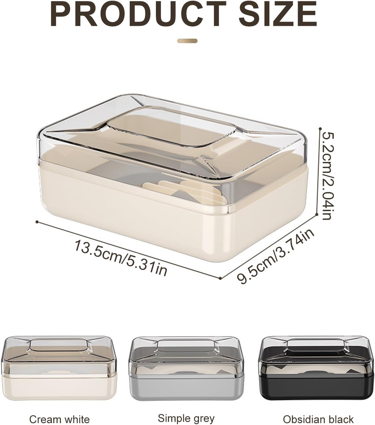 TNNOKL Creative PET Soap Holder for Bathroom and Travel