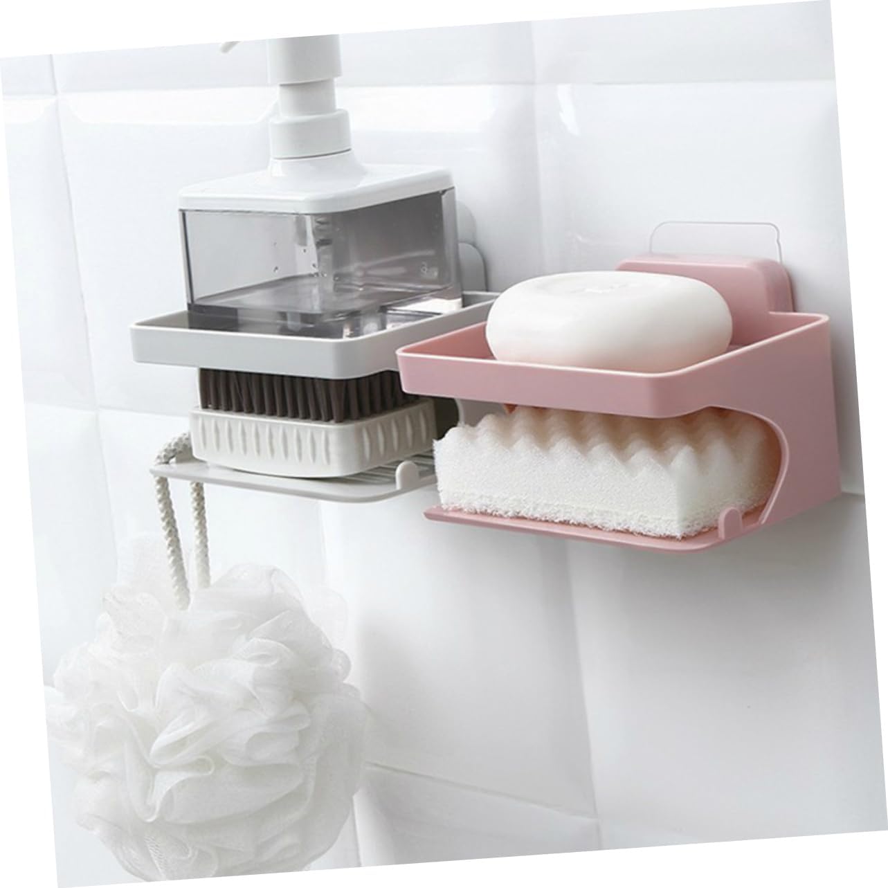 FOYTOKI Double Layer Soap Holder for Bathroom and Kitchen