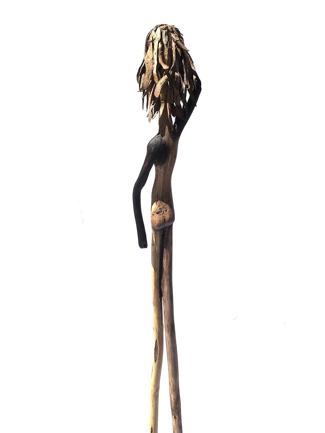 Handmade 3 Feet Tall Driftwood Girl Sculpture