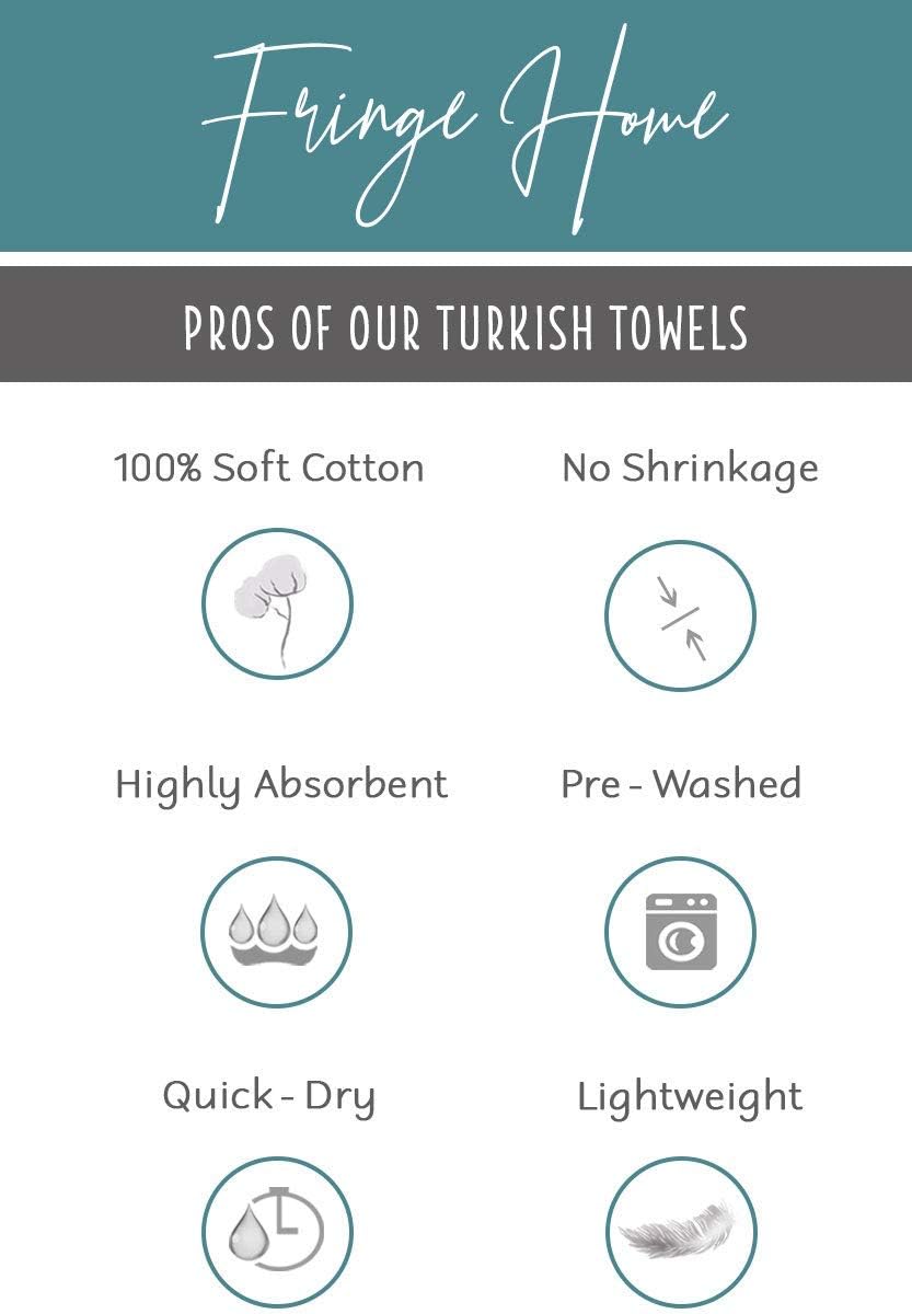 Fringe Home Turkish Towel - 100 Cotton Lime 1