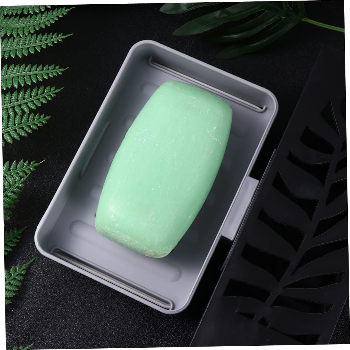 Hoement Wall-Mounted Soap Dish for Bathroom Kitchen
