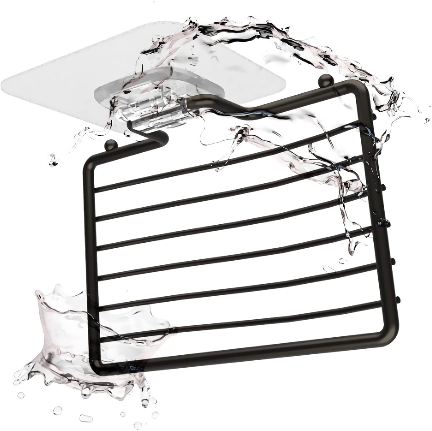 Laigoo 2Pcs Shower Soap Dish Stainless Steel Holder Black