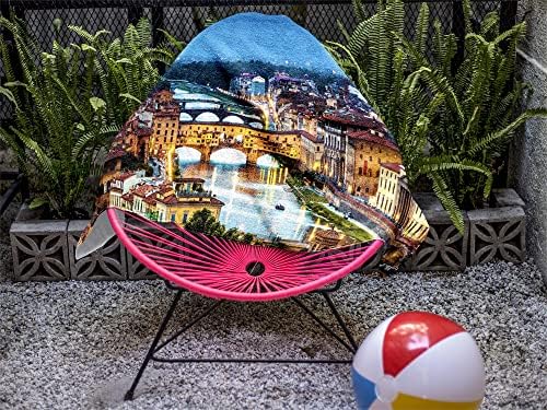 Large Microfiber Beach Towel with Italy Florence II Design