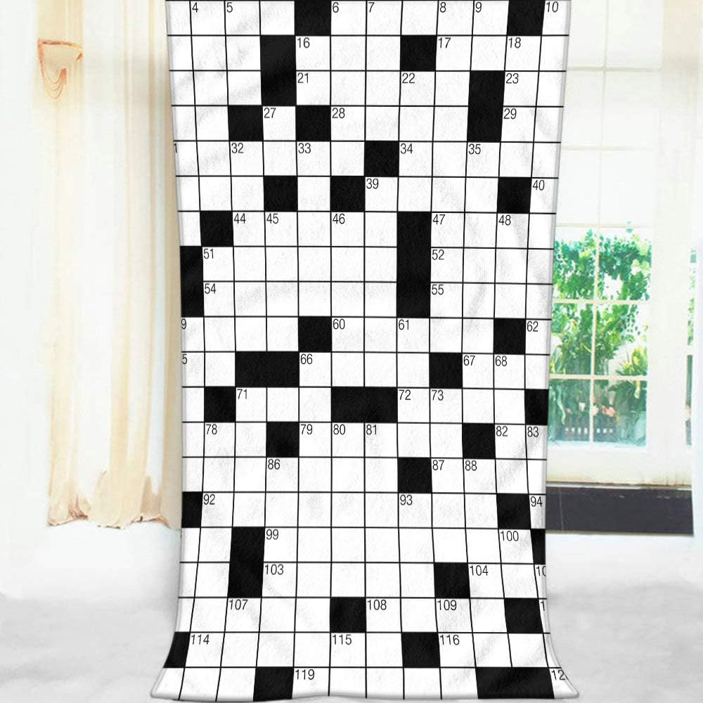 Moslion Comfy Bath Towels Word Search Puzzle