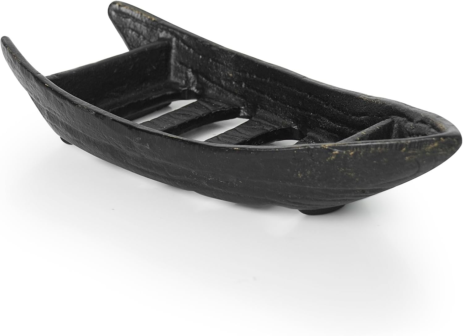 DreamsEden Cast Iron Boat Soap Holder Antique Black