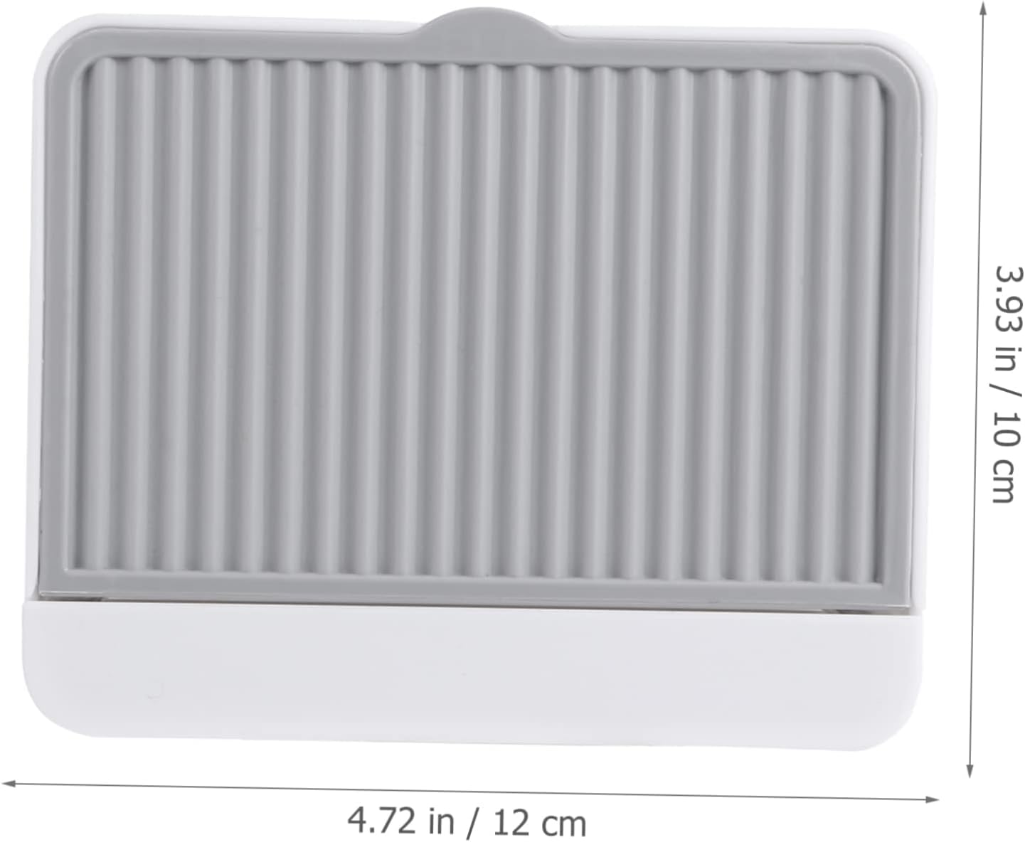 Modern Wall-Mounted Soap Dish with Hidden Storage Grey