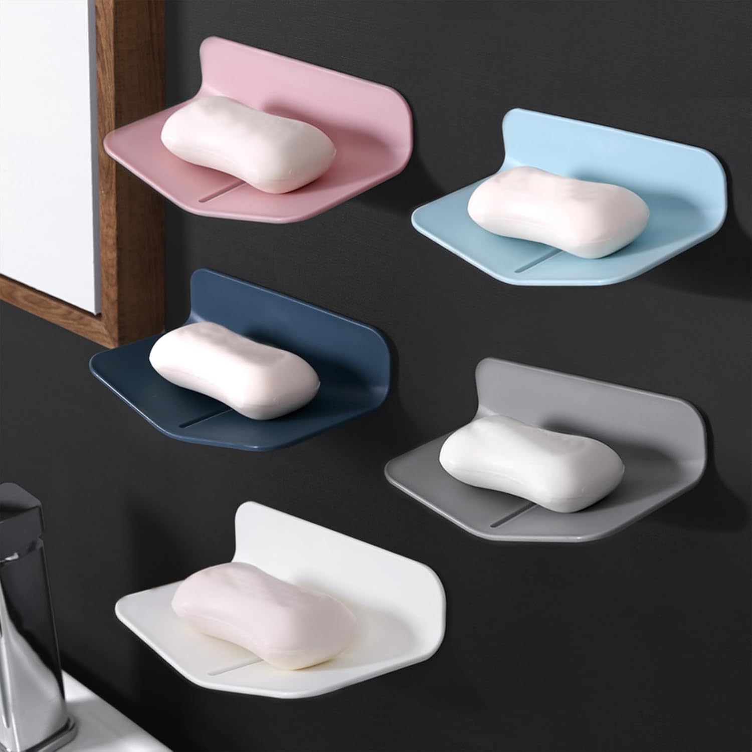 BECHOICEN Quick Drain Soap Holder for Shower and Kitchen 1