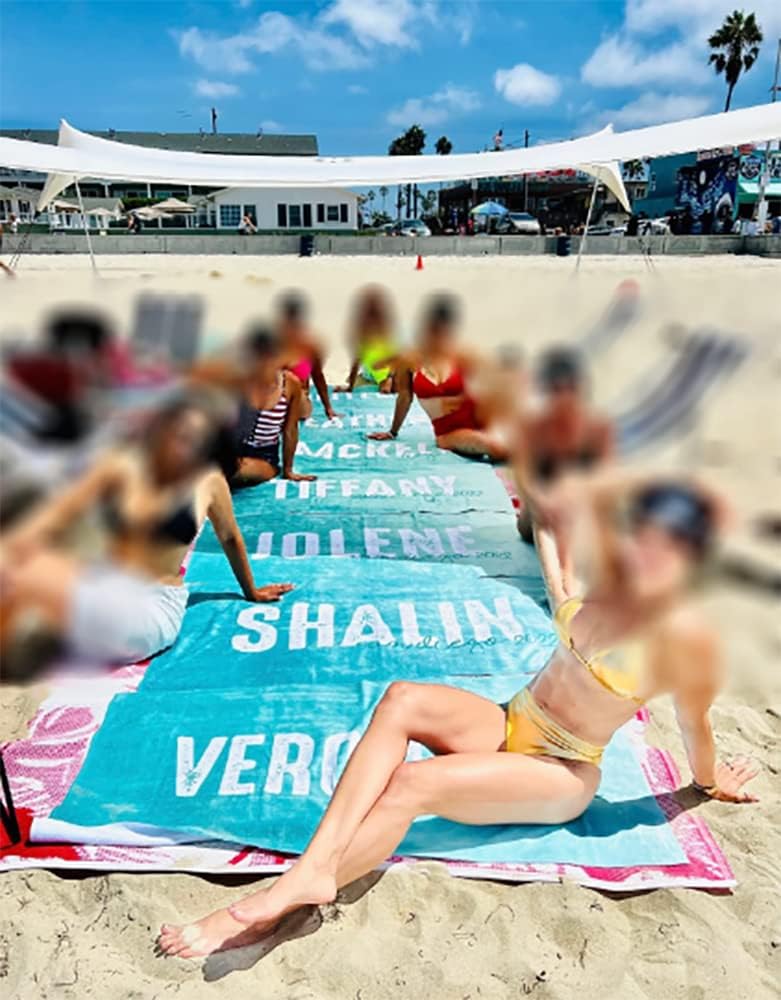 Custom Beach Towel - 30x60 Inch Personalized Pool Towel