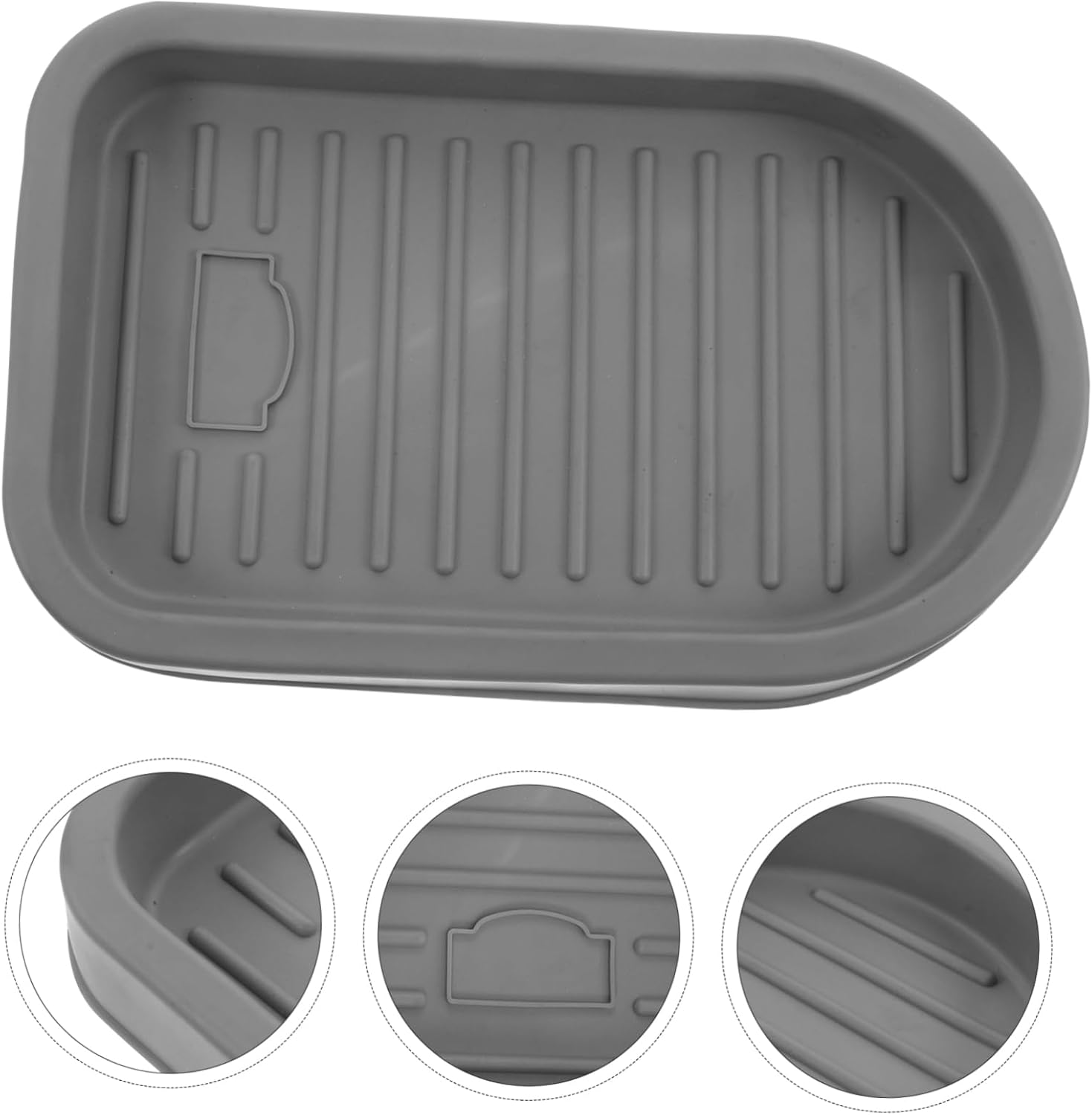 Alipis Drain Box Storage Mat for Sink TPR Soap Dish Holder