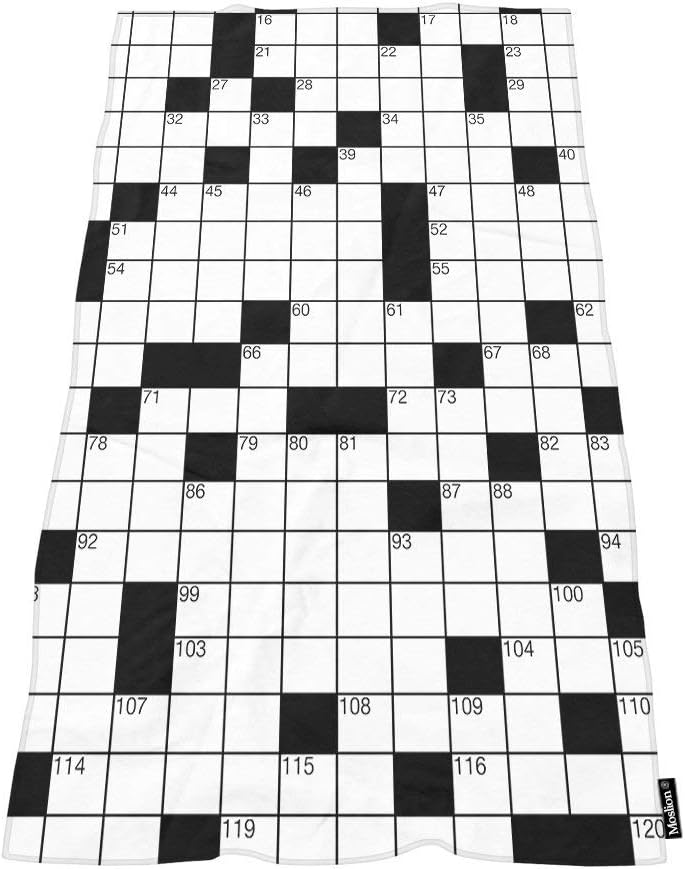 Moslion Comfy Bath Towels Word Search Puzzle