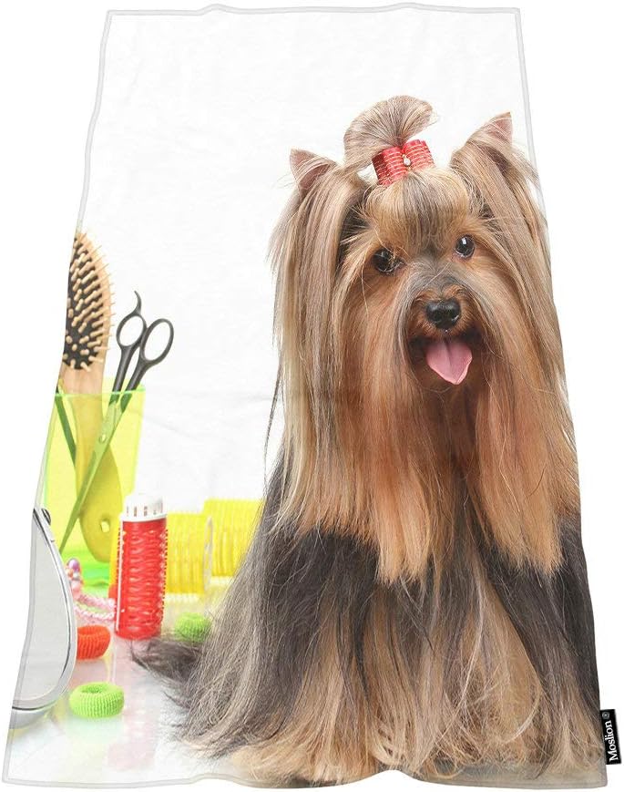Moslion Comfy Bath Towels for Dogs and People