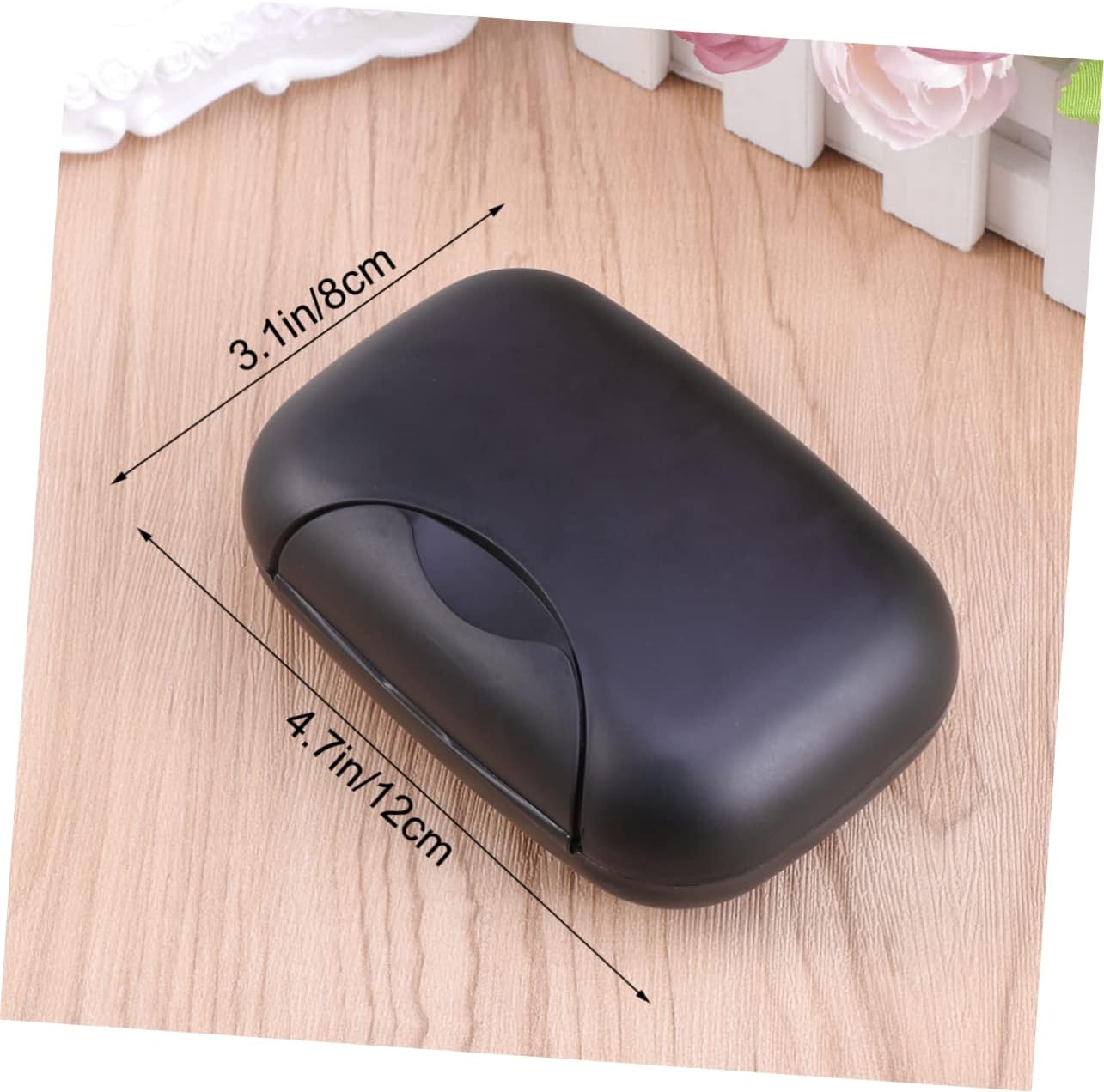 Cabilock Portable Soap Dish with Lock for Travel Hiking Camping Black