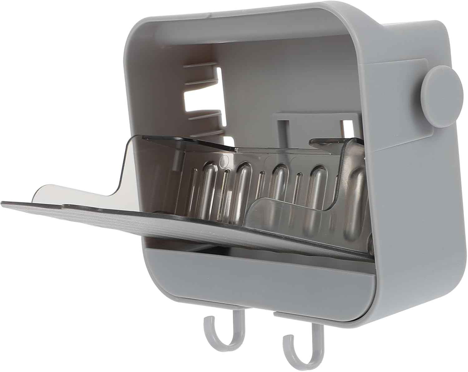 Zerodeko 2 Hooks Wall-Mounted Soap Dish 1
