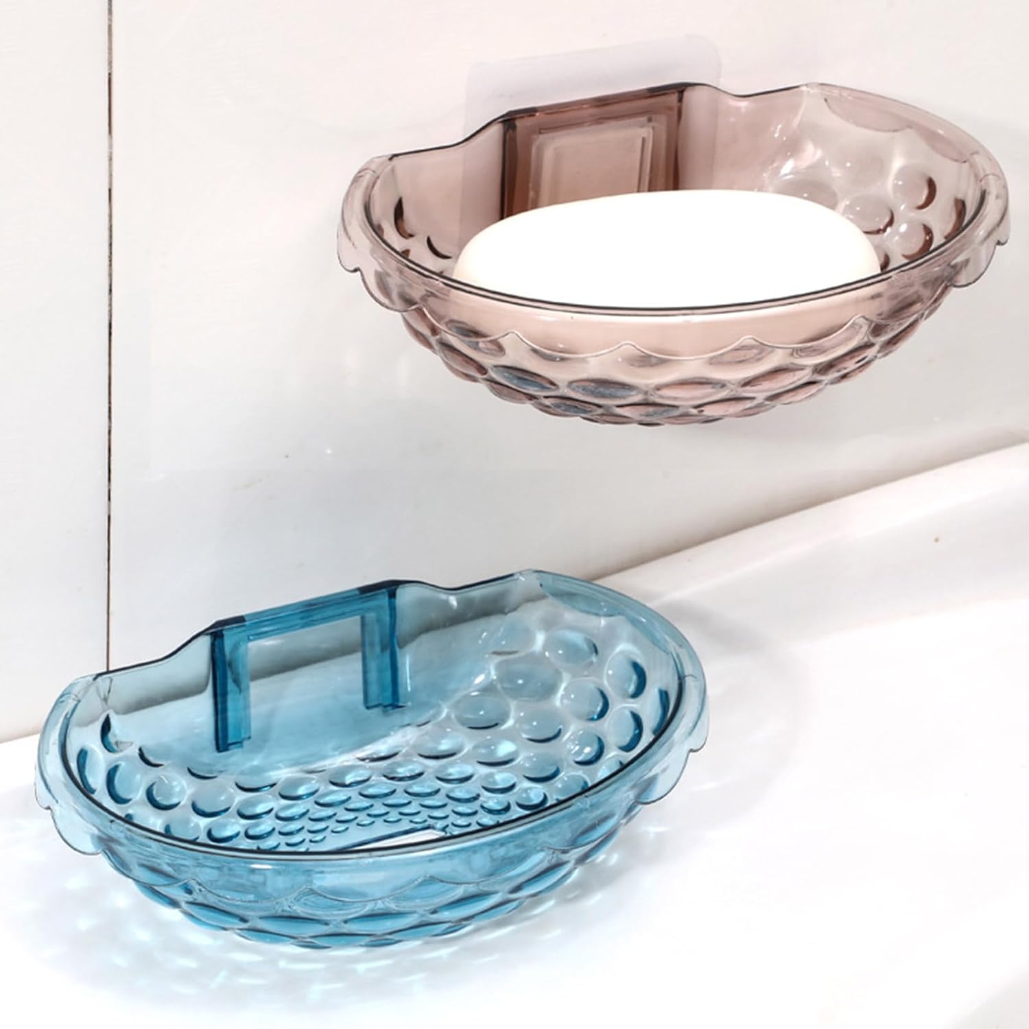 Wall Mount Soap Holder with Acrylic Dish for Bathroom