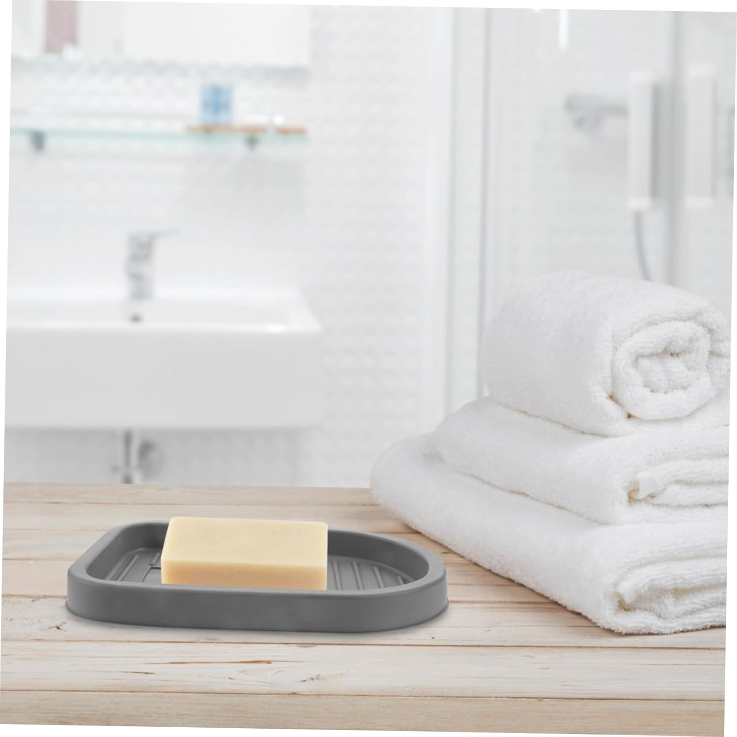 Multi-Purpose Draining Soap Dish Holder for Kitchen and Bathroom