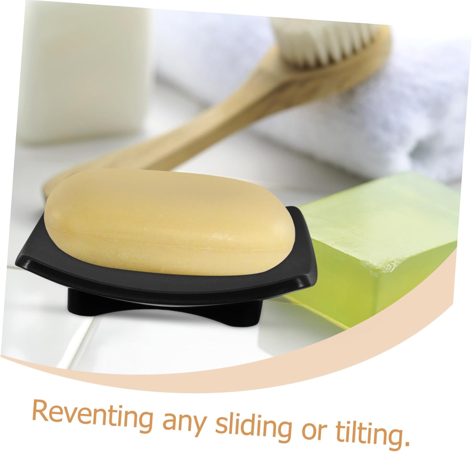 LIFKOME Decorative Bar Soap Dish Holder for Bathroom