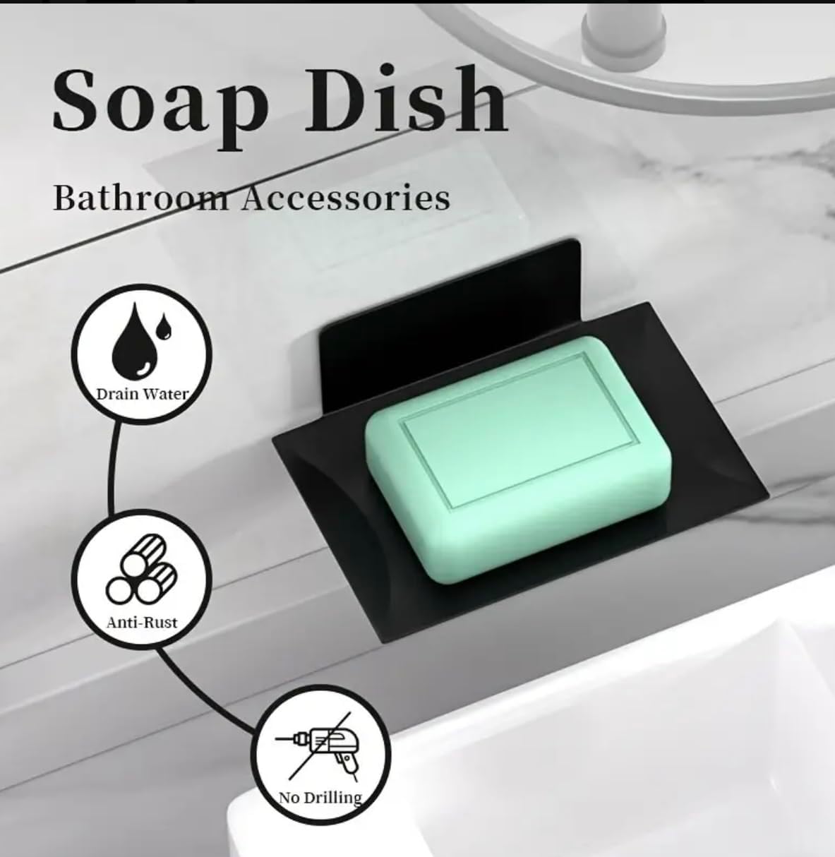 Sturdy Suction Cup Soap Dish Holder