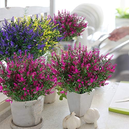 ArtBloom 8 Bundles Artificial Lavender Flowers