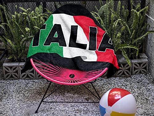 Italia Beach Towel - Black Absorbent Quick Dry