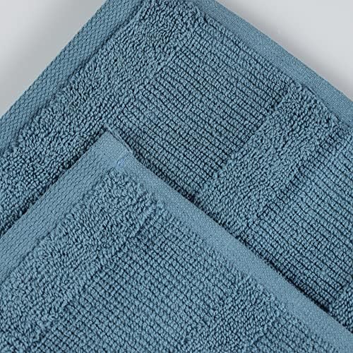 Superior Roma Cotton 6-Piece Towel Set Denim Blue