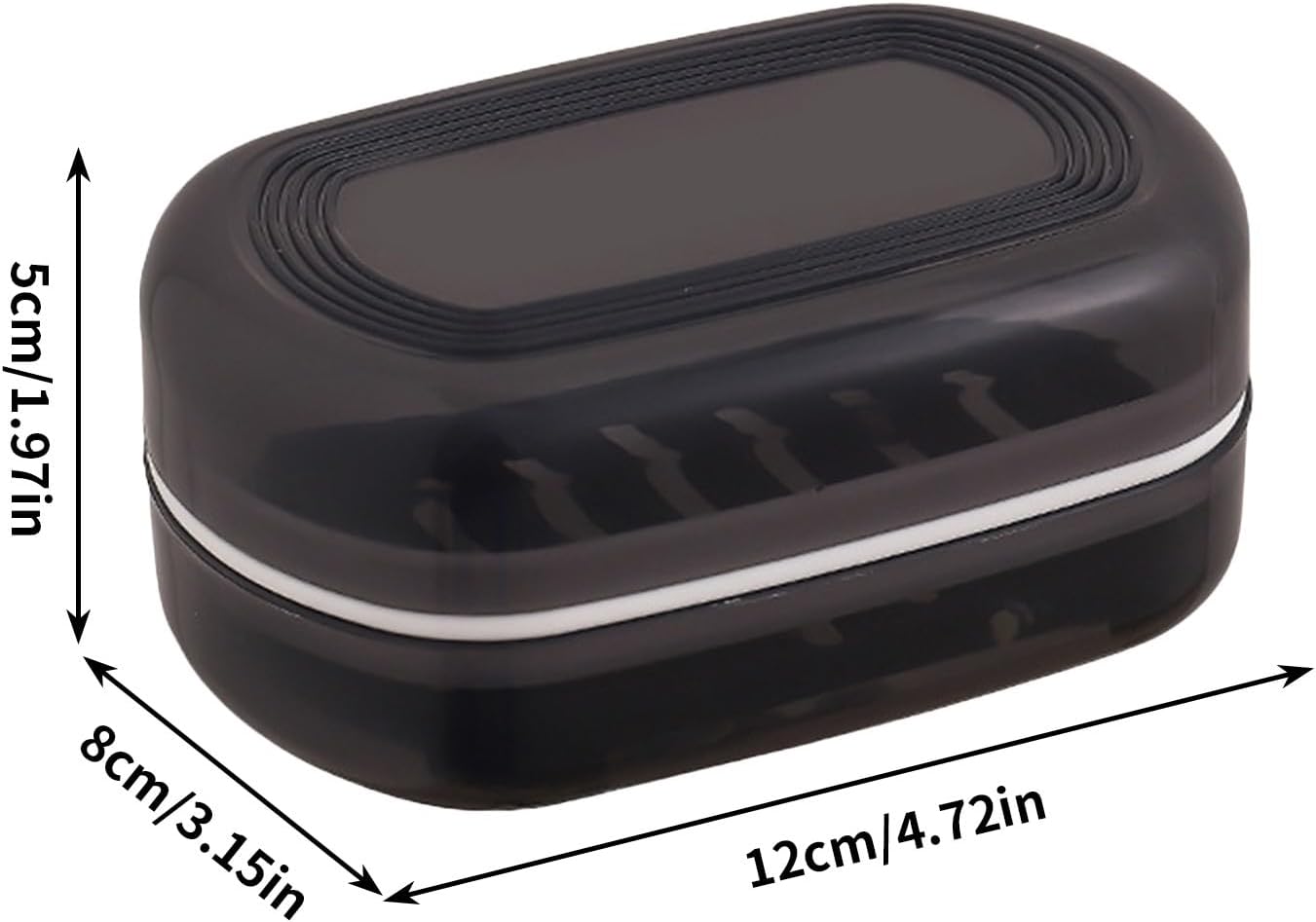 1PC Leakproof Soap Holder for Travel Portable with Lid and Drainage