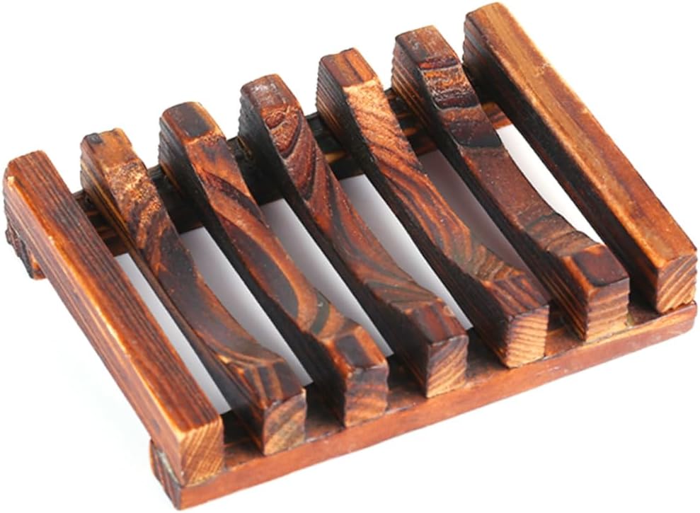 Stylish Wooden Soap Holder for Bathroom and Kitchen