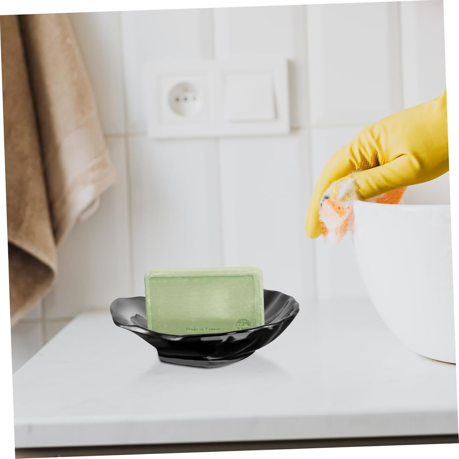 LIFKOME Sea Shell Soap Holder for Bathroom Kitchen