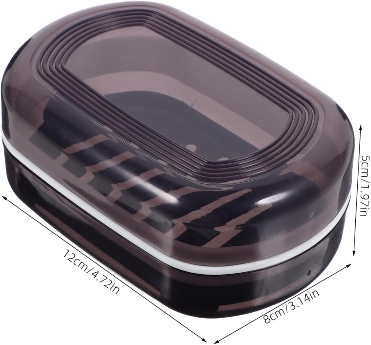 Alipis Portable Soap Holder with Lid Dual Drainage Travel Storage Box