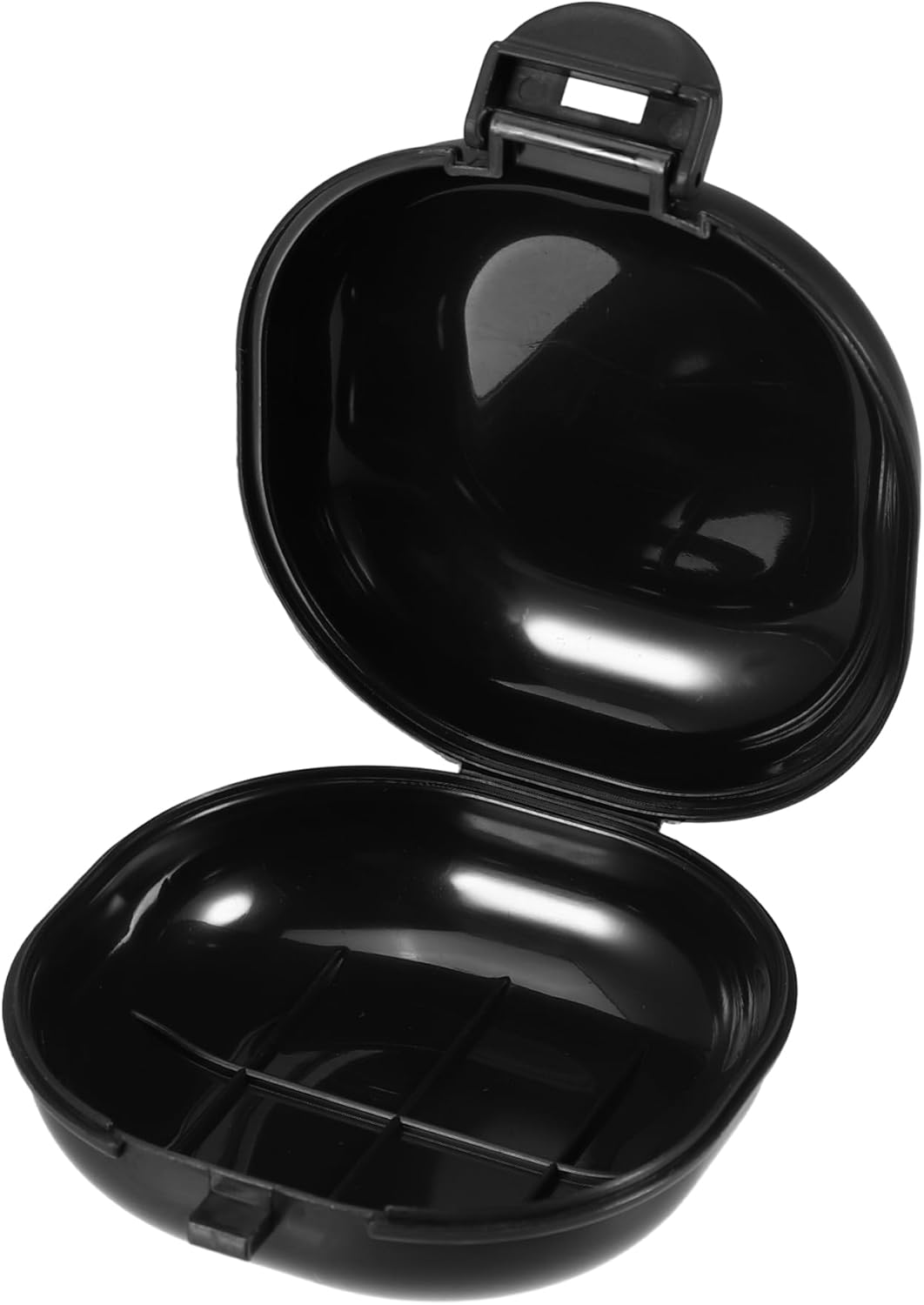 VOCOSTE Travel Soap Dish with Lock and Cover Black