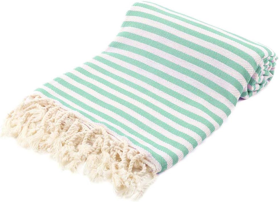 Fringe Home Turkish Towel - 100 Cotton Lime 1